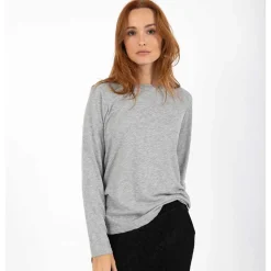 Coster Copenhagen CCH1106 Long Sleeve T-Shirt 129 Light Grey Melange