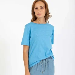 Coster Copenhagen CCH1118 Regular T-Shirt 539 Storm Blue