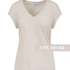 Coster Copenhagen CCH1101 V-Neck T-Shirt 241 Creme