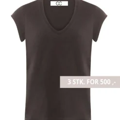 COSTER COPENHAGEN CCH1101 V-NECK T-SHIRT SORT