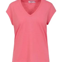 Coster Copenhagen CCH1101 V-Neck T-Shirt 637 Coral Paradise