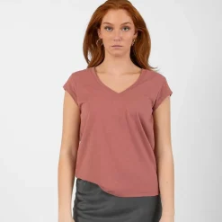 Coster Copenhagen CCH1101 V-Neck T-Shirt Apple Butter