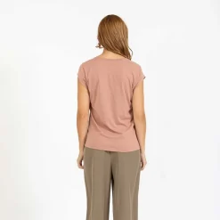 Coster Copenhagen CCH1101 V-Neck T-Shirt 222 Washed Rose