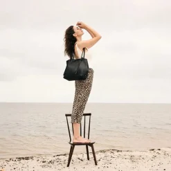 Depeche 16160 Exclusive Leather Shopper Black