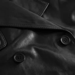 Depeche 51146 MayDep Short Trenchcoat Black