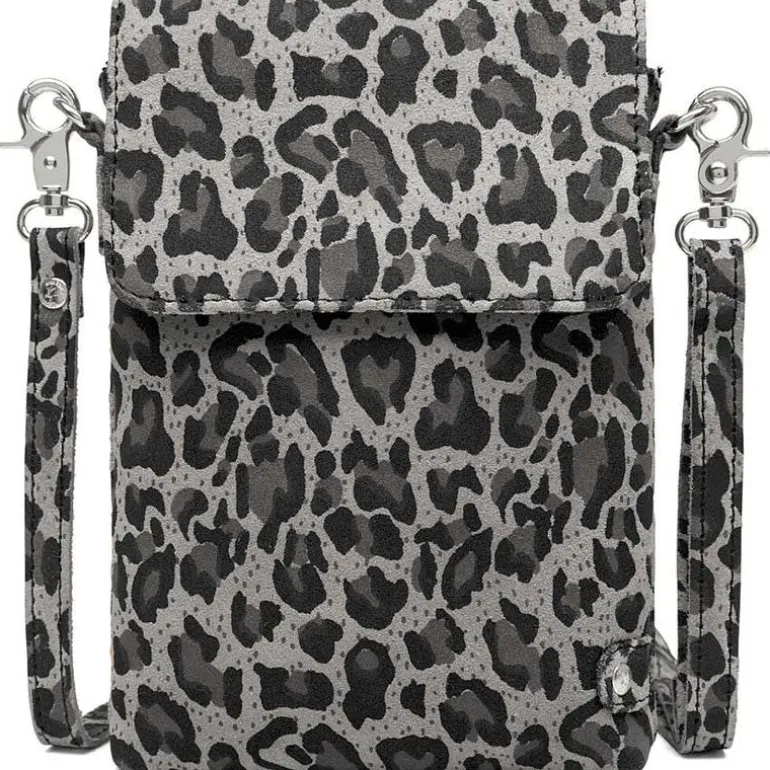Depeche 16044 Mobilebag Grey Leo Print