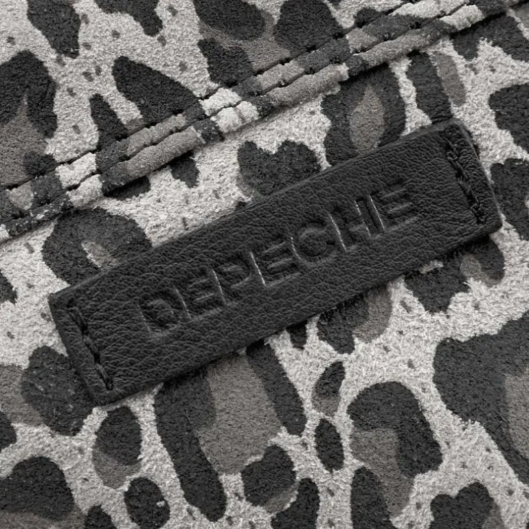 Depeche 16044 Mobilebag Grey Leo Print