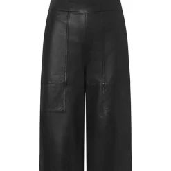 Depeche AnettDEP HW Bermuda Shorts Wide Leg Black Nero