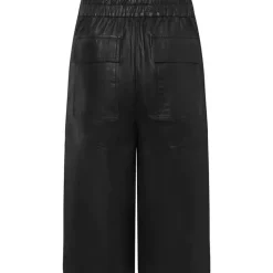 Depeche AnettDEP HW Bermuda Shorts Wide Leg Black Nero