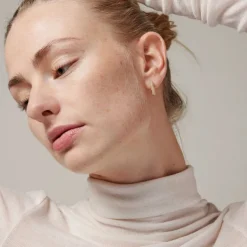 Enamel E362G Sparkling Square Hoops 15MM Guld