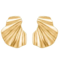 Enamel E70GM Wave Earring Guld
