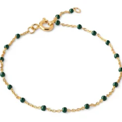 ENAMEL LOLA BRACELET GULD & ARMY