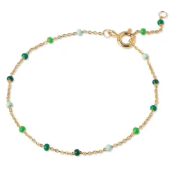 ENAMEL LOLA BRACELET GULD & GRØN