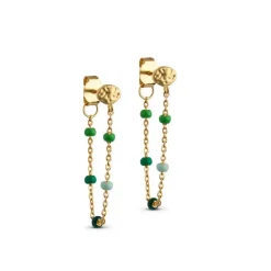 ENAMEL LOLA EARRING GRØN & GULD