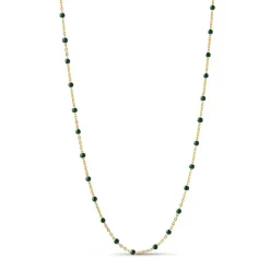 ENAMEL LOLA NECKLACE ARMY & GULD