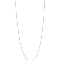 ENAMEL LOLA NECKLACE LYSEBLÅ & GULD