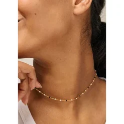 Enamel Lola Necklace Salt'n'Pepper