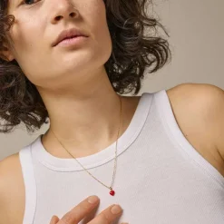 Enamel N127G Amore Necklace Guld