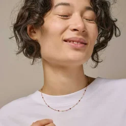 Enamel N55G Lola Necklace Rosie & Guld