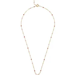 Enamel N55G Lola Necklace Rosie & Guld