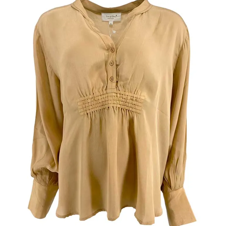 Eva Go Diva Ellie Blouse Sand