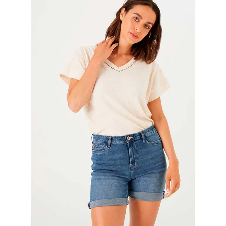Garcia 273-7754 Celia Bermuda Shorts Blå