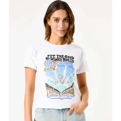 Garcia D50007 Ladies T-Shirt SS Off White