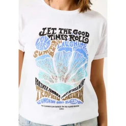 Garcia D50007 Ladies T-Shirt SS Off White