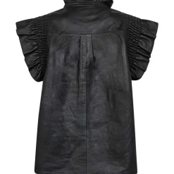 Gossia Boca RatonGO Leather Shirt Black