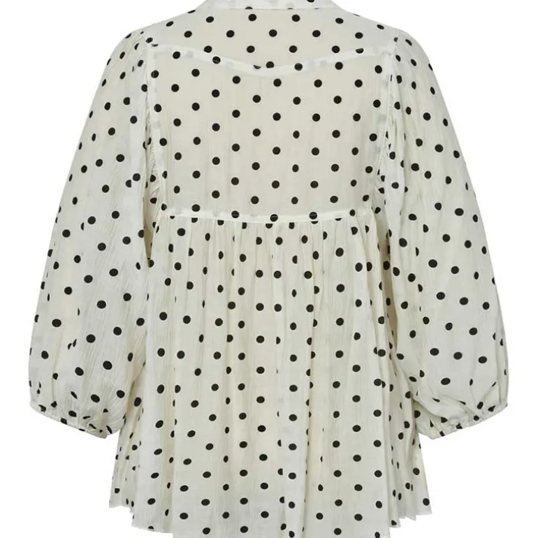 Gossia G2169 ReeseGO Dot Blouse Off White