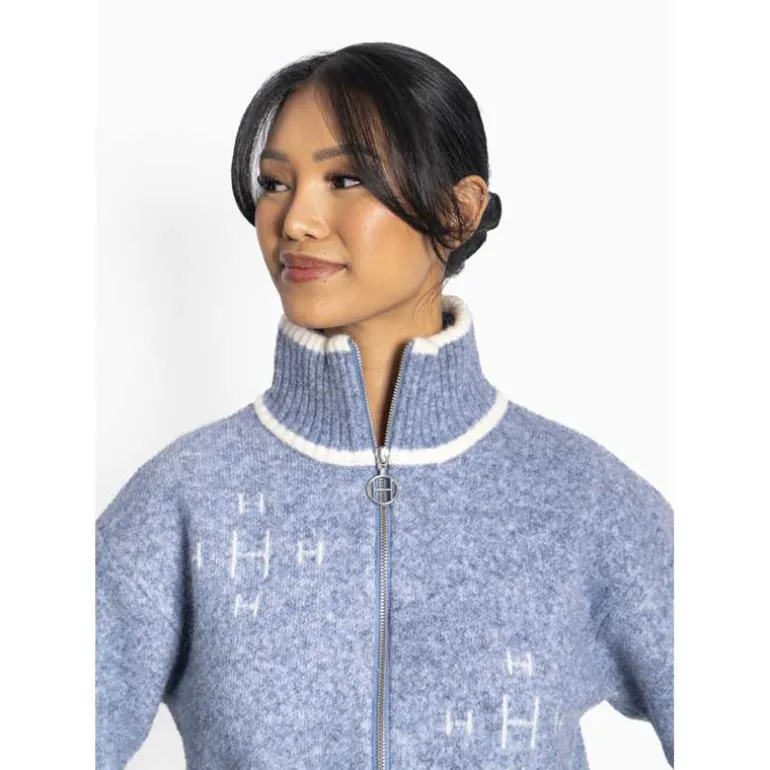 Hést Iben Zip Jacket Faded Denim