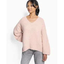 Hést Sofie V-Neck Sweater Rose Smoke