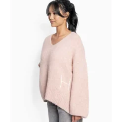 Hést Sofie V-Neck Sweater Rose Smoke