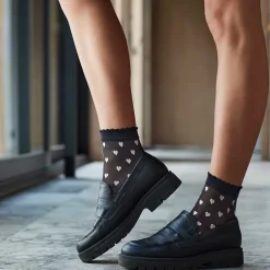 Hype The Detail 21040-75-6212 Socks Hearts 20DEN Black