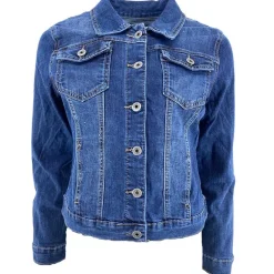 J BY J 6799 DENIM JACKET BLÅ
