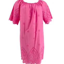 J BY J 83375 Embroidery Summer Dress Pink