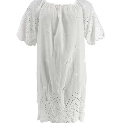 J BY J 83375 Embroidery Summer Dress Hvid