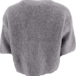 J BY J 28008 Kid Mohair Knit Grey