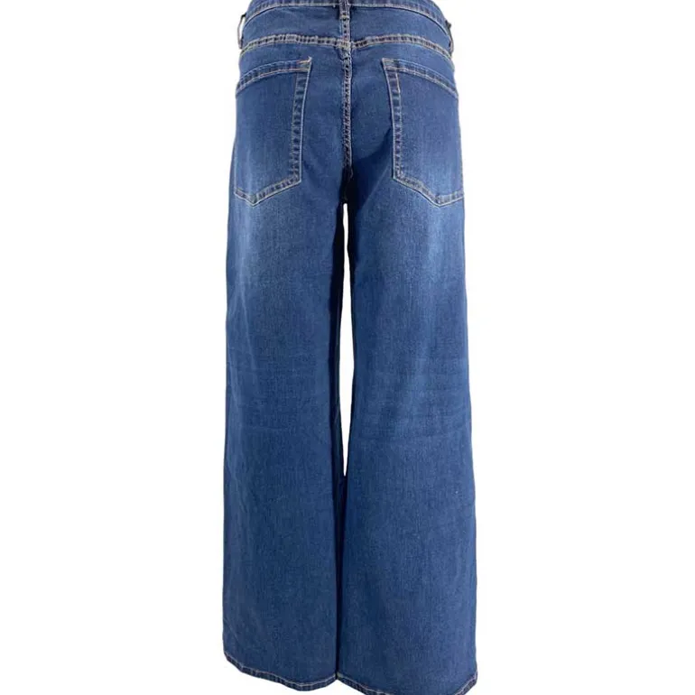 J By J 1557 Loose Stretch Jeans Blue