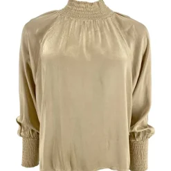J By J 3272 Satin Blouse Golden