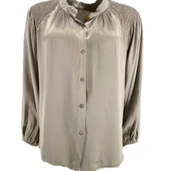 J By J 4901 Satin Shirt Grey