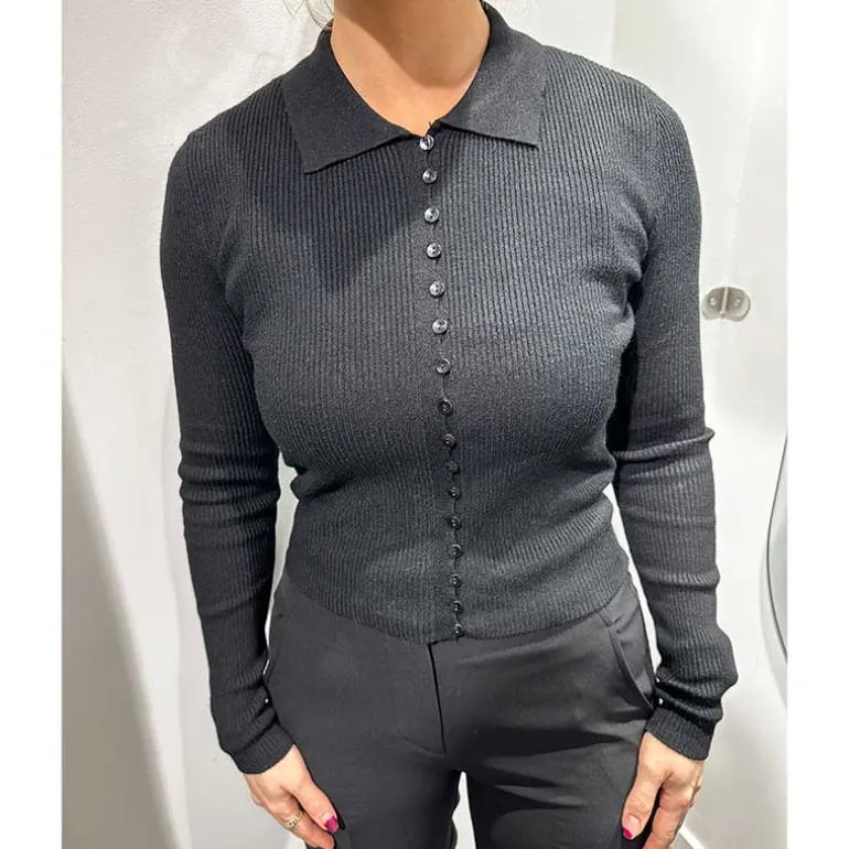 J By J 6036 Short Cardigan Black