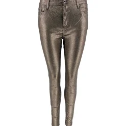 J BY J 6856 SNAKE PRINT PANTS SØLV