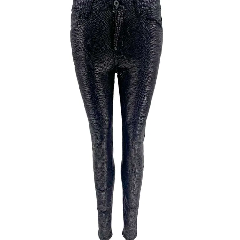 J BY J 6856 SNAKE PRINT PANTS SORT