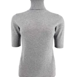 J By J 6032 SS Roll Neck Knit Grey