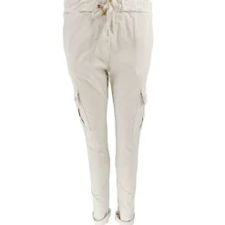 J By J 95870 Stretch Cargo Pants Off-White