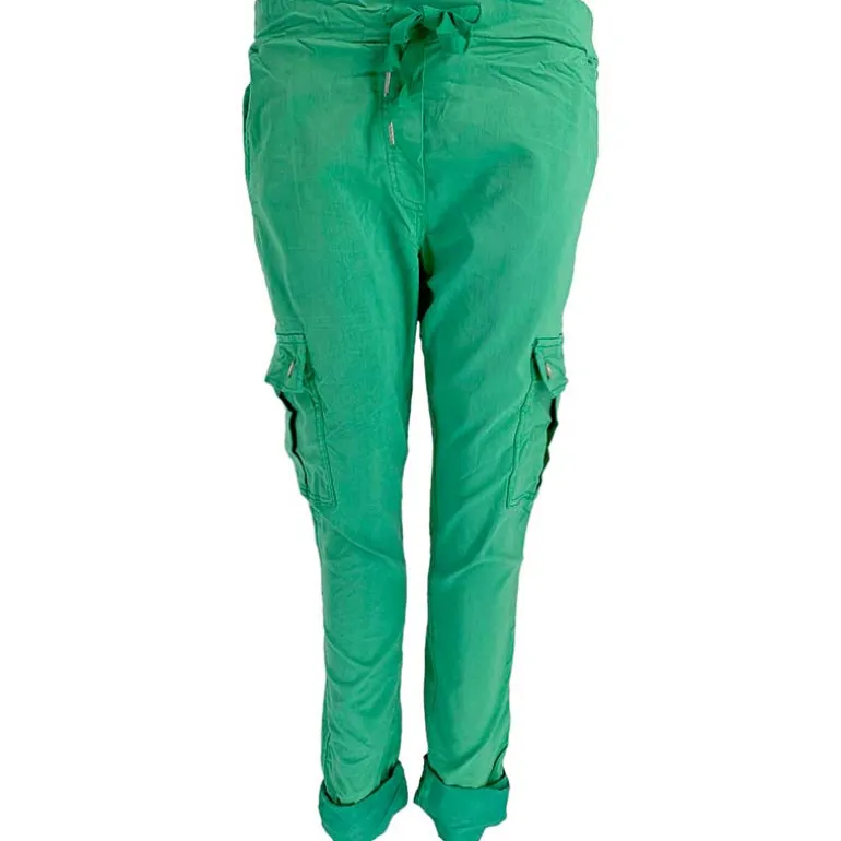 J By J 95870 Stretch Cargo Pants Grøn