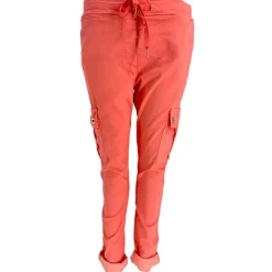 J By J 95870 Stretch Cargo Pants Coral