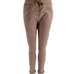 J By J 210088 Stretch Pants Mørk Sand
