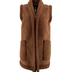 J By J 26968 Teddy Vest Brown